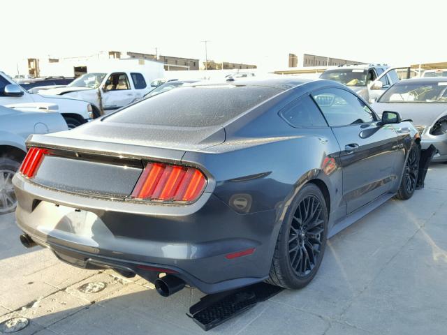 1FA6P8CF5G5225098 - 2016 FORD MUSTANG GT GRAY photo 4