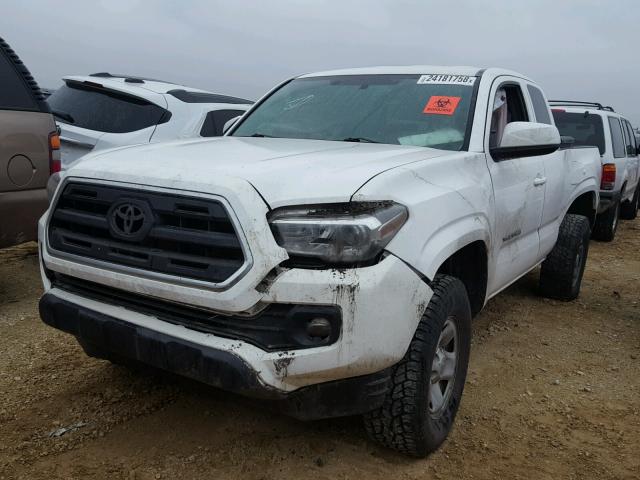 5TFSX5EN1GX040742 - 2016 TOYOTA TACOMA ACC WHITE photo 2