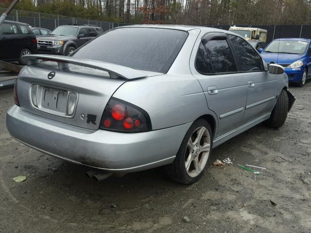 3N1AB51D03L722236 - 2003 NISSAN SENTRA SE- SILVER photo 4