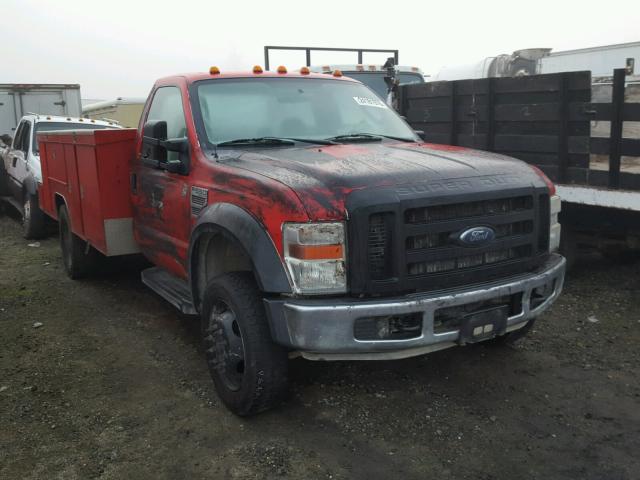 1FDAF56R18EA94678 - 2008 FORD F550 SUPER RED photo 1