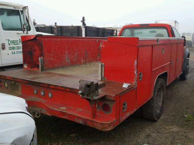 1FDAF56R18EA94678 - 2008 FORD F550 SUPER RED photo 4