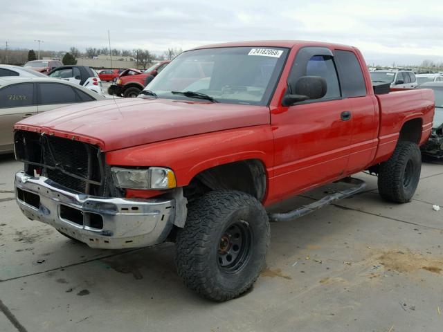 3B7HF13ZX1G226688 - 2001 DODGE RAM 1500 RED photo 2