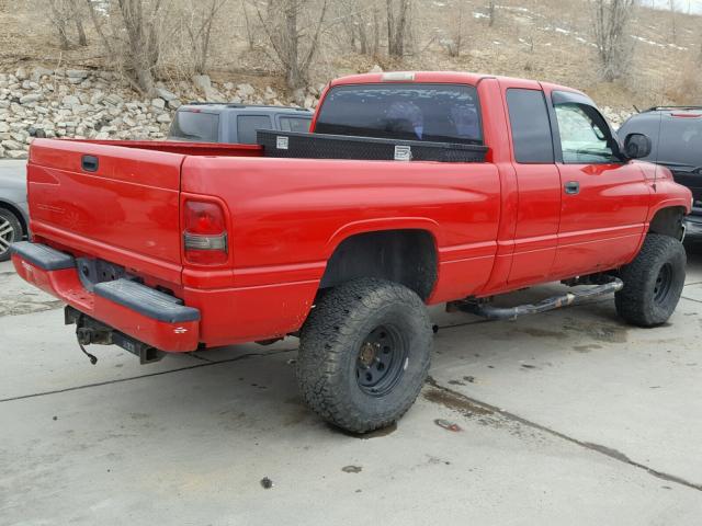 3B7HF13ZX1G226688 - 2001 DODGE RAM 1500 RED photo 4