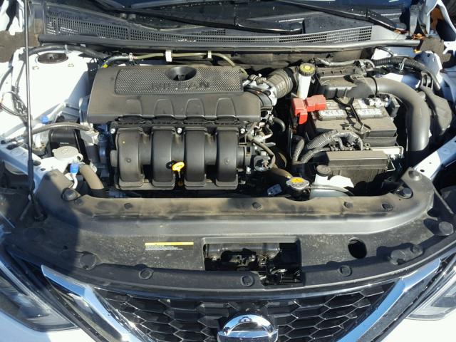 3N1AB7AP6HY357612 - 2017 NISSAN SENTRA S WHITE photo 7