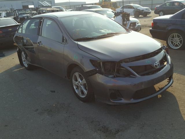 5YFBU4EEXDP106251 - 2013 TOYOTA COROLLA BA GRAY photo 1