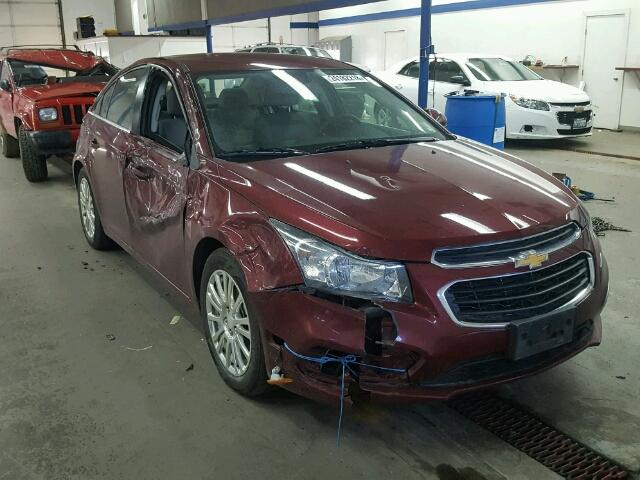 1G1PH5SB1F7220100 - 2015 CHEVROLET CRUZE ECO RED photo 1