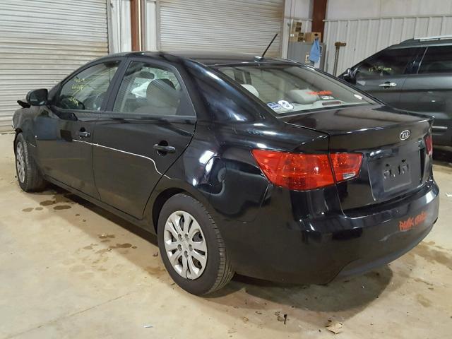 KNAFT4A21B5887684 - 2011 KIA FORTE LX BLACK photo 3