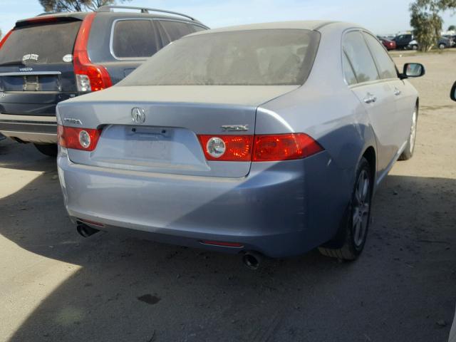 JH4CL96824C028911 - 2004 ACURA TSX BLUE photo 4