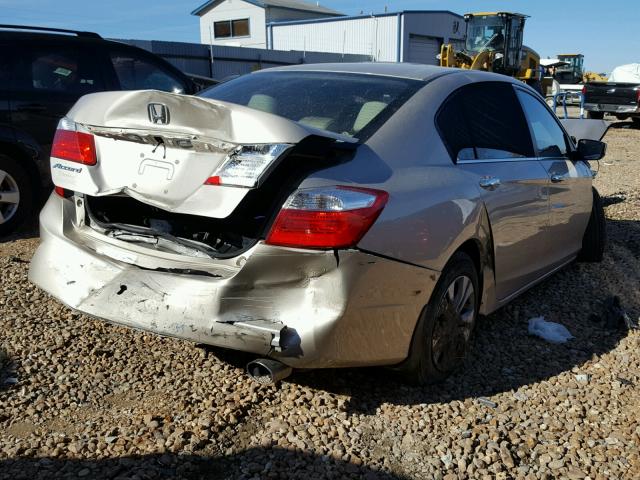 1HGCR2F34EA003051 - 2014 HONDA ACCORD LX GOLD photo 4