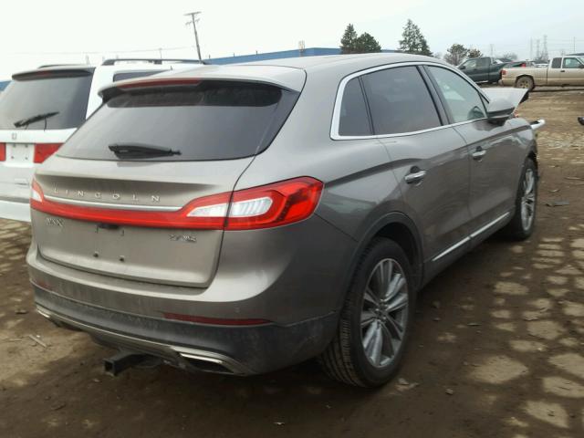 2LMTJ8LP3GBL70711 - 2016 LINCOLN MKX RESERV GRAY photo 4