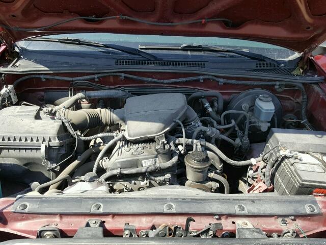 5TETX22N48Z544803 - 2008 TOYOTA TACOMA ACC RED photo 7