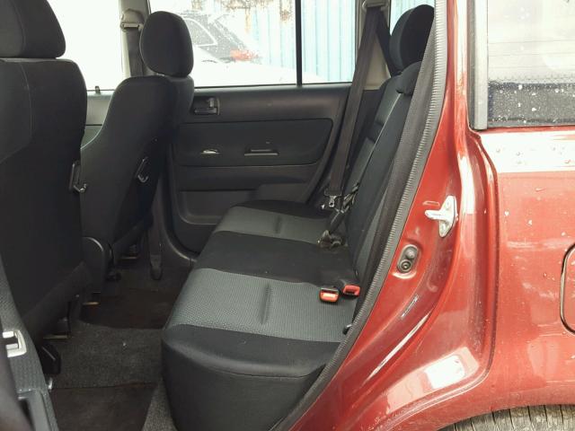 JTLKT324664090391 - 2006 TOYOTA SCION XB MAROON photo 6