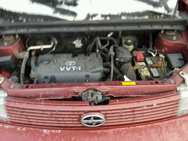 JTLKT324664090391 - 2006 TOYOTA SCION XB MAROON photo 7