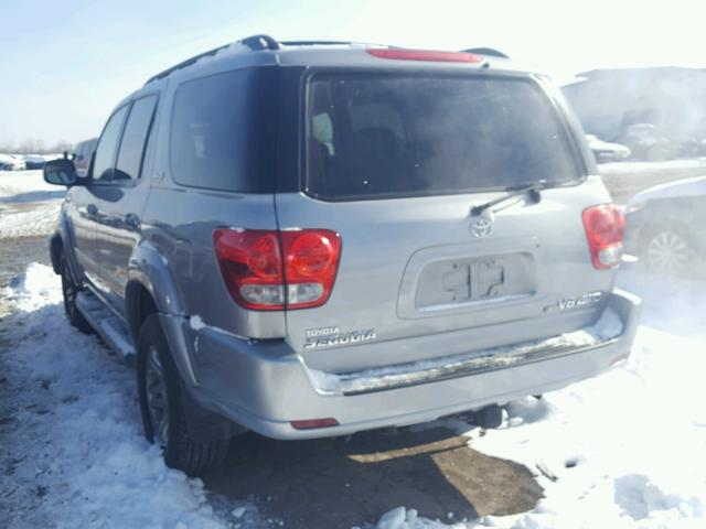 5TDBT44A36S276768 - 2006 TOYOTA SEQUOIA SR SILVER photo 3