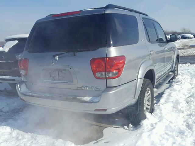 5TDBT44A36S276768 - 2006 TOYOTA SEQUOIA SR SILVER photo 4