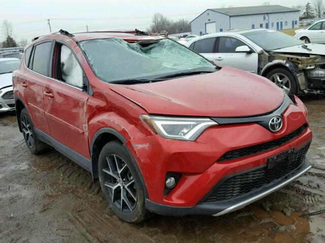 2T3JFREV4GW448307 - 2016 TOYOTA RAV4 SE RED photo 1