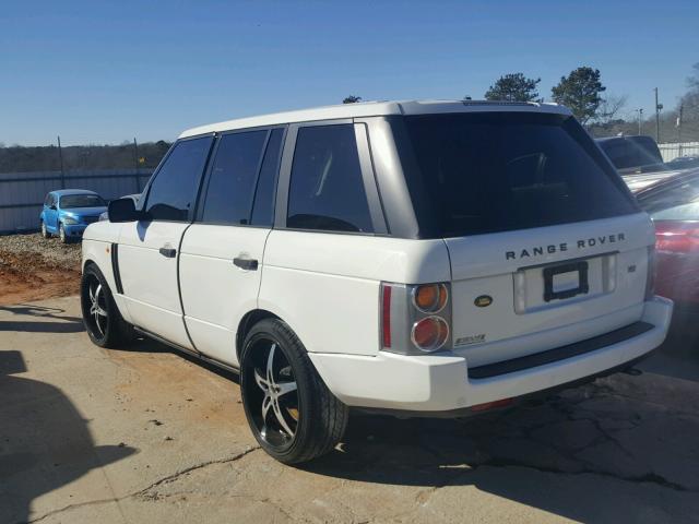 SALME11414A158107 - 2004 LAND ROVER RANGE ROVE WHITE photo 3
