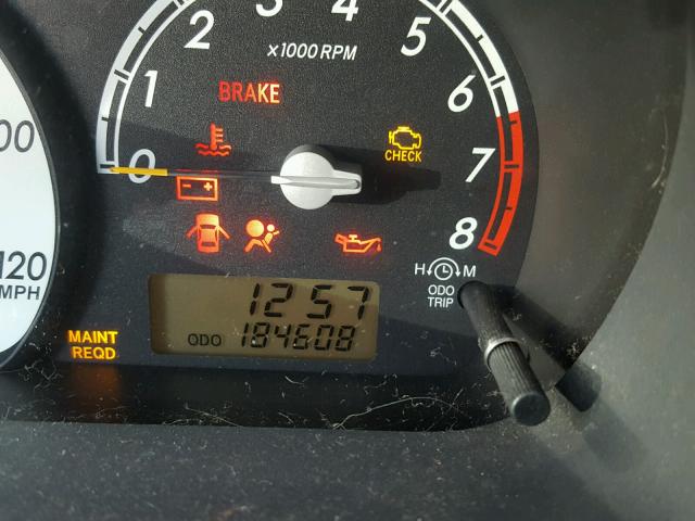 JTKKT624350086908 - 2005 TOYOTA SCION XA MAROON photo 8