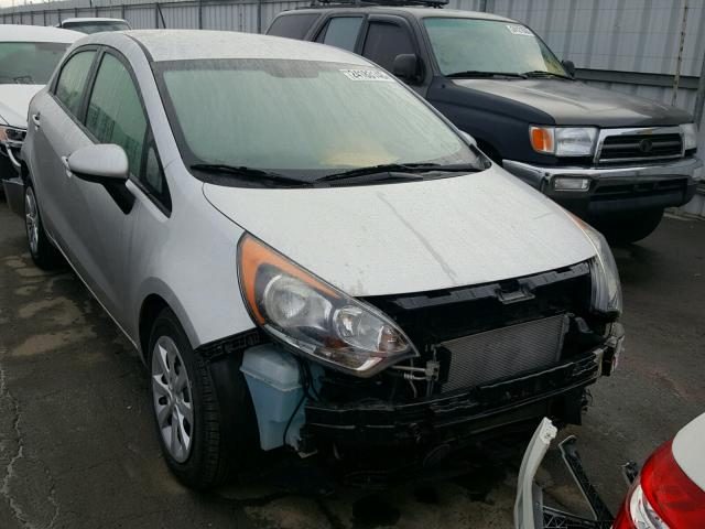 KNADM5A31D6160934 - 2013 KIA RIO LX SILVER photo 1