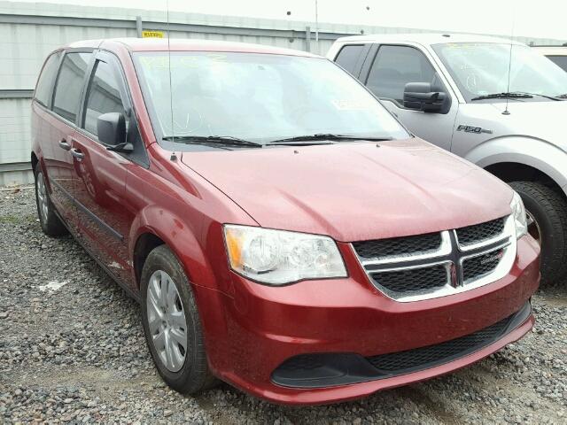 2C4RDGBG1FR653661 - 2015 DODGE GRAND CARA RED photo 1