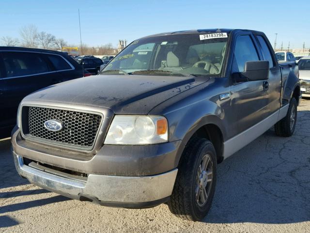 1FTPX02505KC49820 - 2005 FORD F150 GRAY photo 2