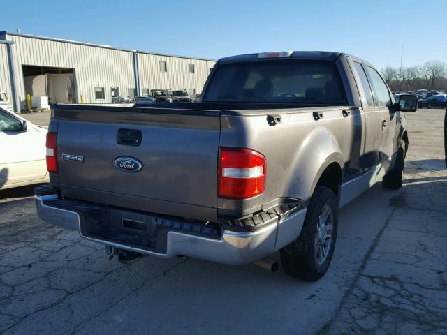 1FTPX02505KC49820 - 2005 FORD F150 GRAY photo 4