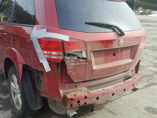 3D4GG57V59T237921 - 2009 DODGE JOURNEY SX RED photo 9