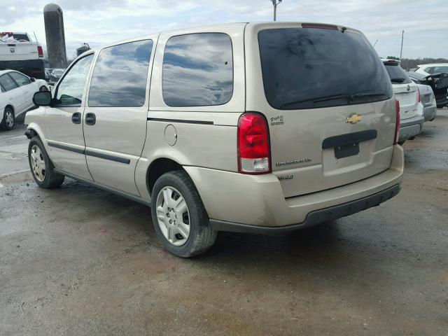 1GNDV23WX8D182753 - 2008 CHEVROLET UPLANDER L 棕色 照片 3