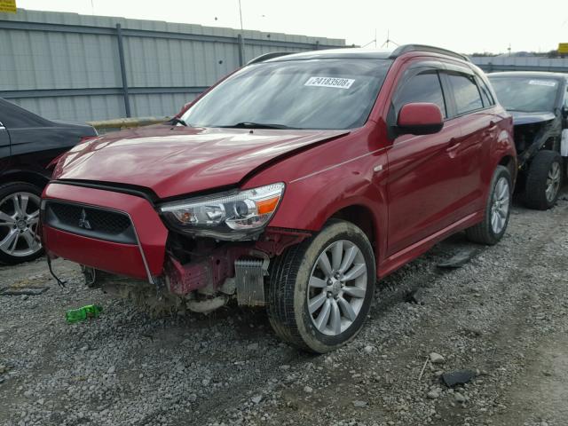 JA4AR4AU8BZ012182 - 2011 MITSUBISHI OUTLANDER RED photo 2