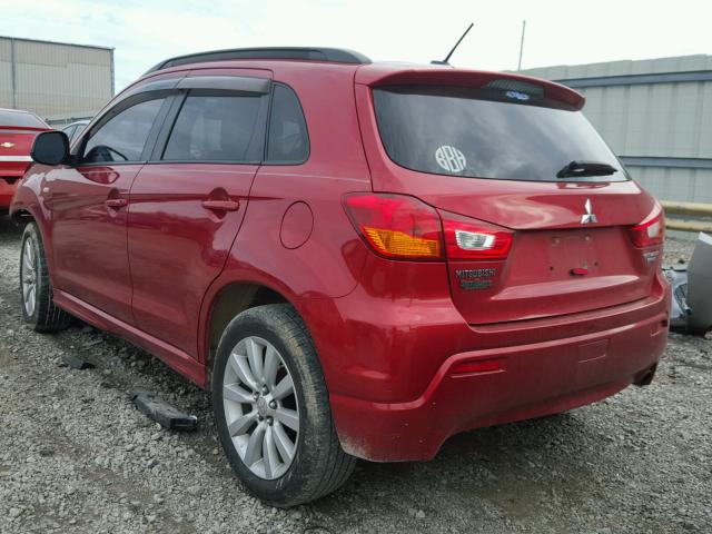 JA4AR4AU8BZ012182 - 2011 MITSUBISHI OUTLANDER RED photo 3