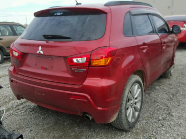 JA4AR4AU8BZ012182 - 2011 MITSUBISHI OUTLANDER RED photo 4