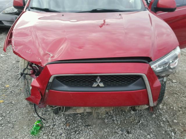 JA4AR4AU8BZ012182 - 2011 MITSUBISHI OUTLANDER RED photo 7