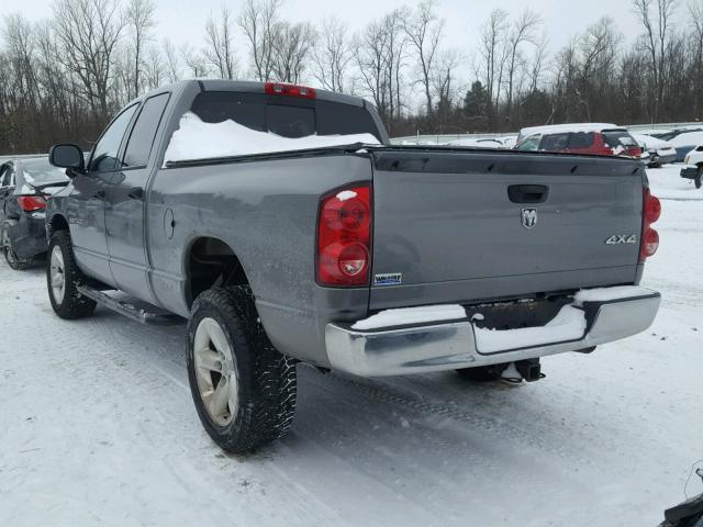 1D7HU18237S250310 - 2007 DODGE RAM 1500 S GRAY photo 3