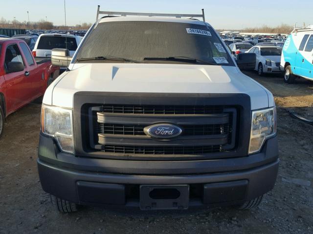 1FTNF1CF3DKD65700 - 2013 FORD F150 WHITE photo 9