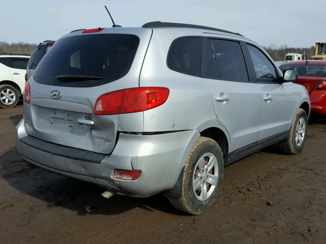 5NMSG13D59H304771 - 2009 HYUNDAI SANTA FE G SILVER photo 4