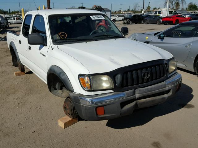 5TEGN92NX2Z049920 - 2002 TOYOTA TACOMA DOU WHITE photo 1