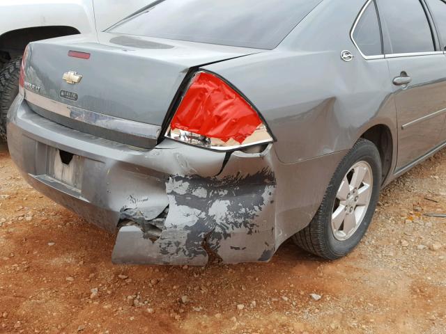 2G1WT58N289111769 - 2008 CHEVROLET IMPALA LT GRAY photo 9