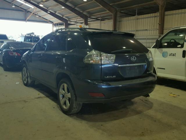 2T2GK31U27C022279 - 2007 LEXUS RX 350 BLUE photo 3