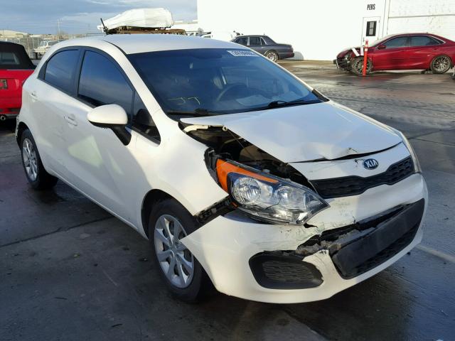 KNADM5A3XD6245660 - 2013 KIA RIO LX WHITE photo 1