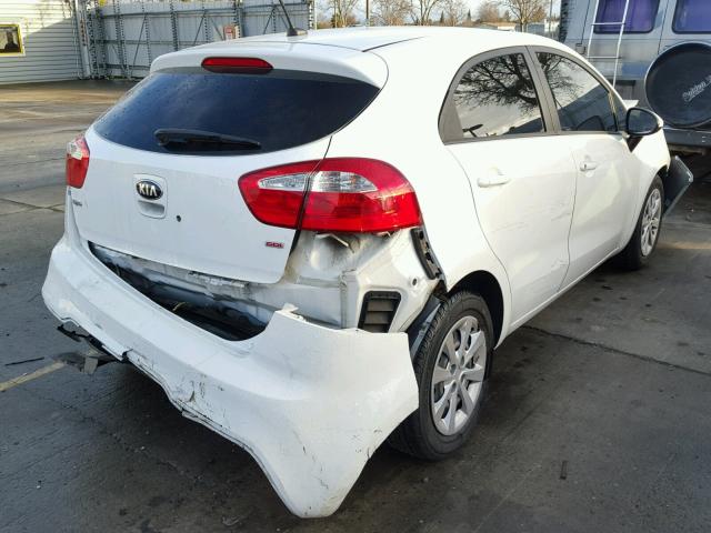KNADM5A3XD6245660 - 2013 KIA RIO LX Սպիտակ լուսանկար 4
