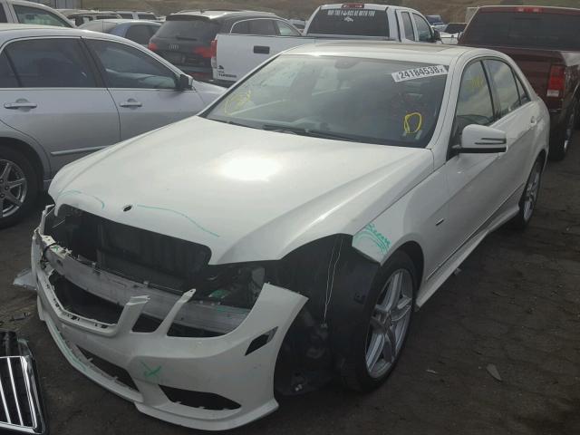 WDDHF5KB3CA531971 - 2012 MERCEDES-BENZ E 350 WHITE photo 2