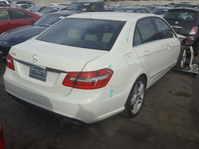 WDDHF5KB3CA531971 - 2012 MERCEDES-BENZ E 350 WHITE photo 4