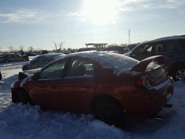 1B3ES46C44D602778 - 2004 DODGE NEON SX 2. RED photo 3