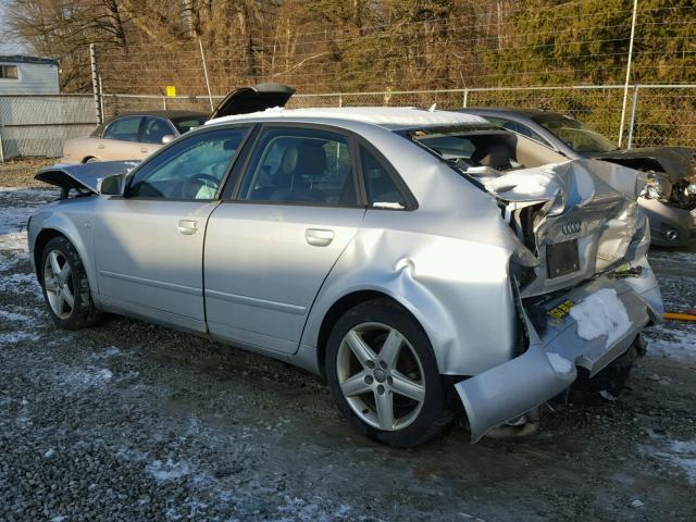 WAULC68E35A068606 - 2005 AUDI A4 1.8T QU SILVER photo 3