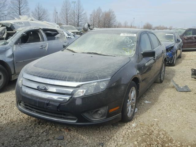 3FAHP0HA8CR144966 - 2012 FORD FUSION SE BLACK photo 2