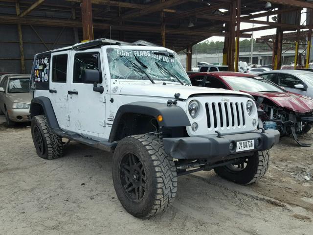 1C4BJWDG6GL270536 - 2016 JEEP WRANGLER U WHITE photo 1