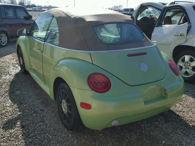 3VWCM31Y84M331626 - 2004 VOLKSWAGEN NEW BEETLE 绿色 照片 3