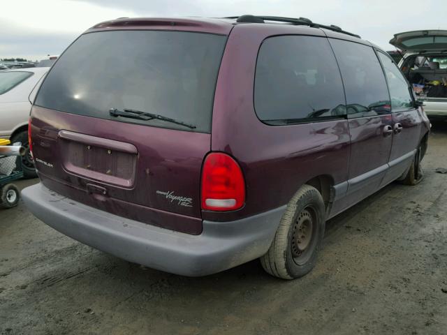 2C4GJ44G4YR809948 - 2000 CHRYSLER GRAND VOYA MAROON photo 4