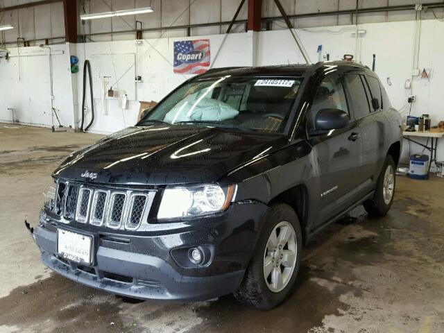 1C4NJCBA3ED776987 - 2014 JEEP COMPASS SP BLACK photo 2