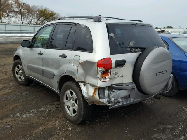 JTEHH20V436073727 - 2003 TOYOTA RAV4 SILVER photo 3